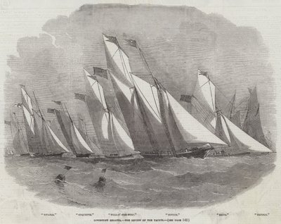 Lowestoft Regatta, de Beoordeling van de Jachten door Edwin Weedon